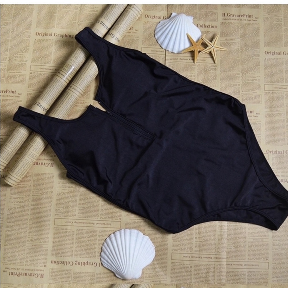 Chantel Black Zip Up Monokini! 🏝 - Picture 5 of 14